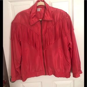 FUDA International silk fringe jacket vintage